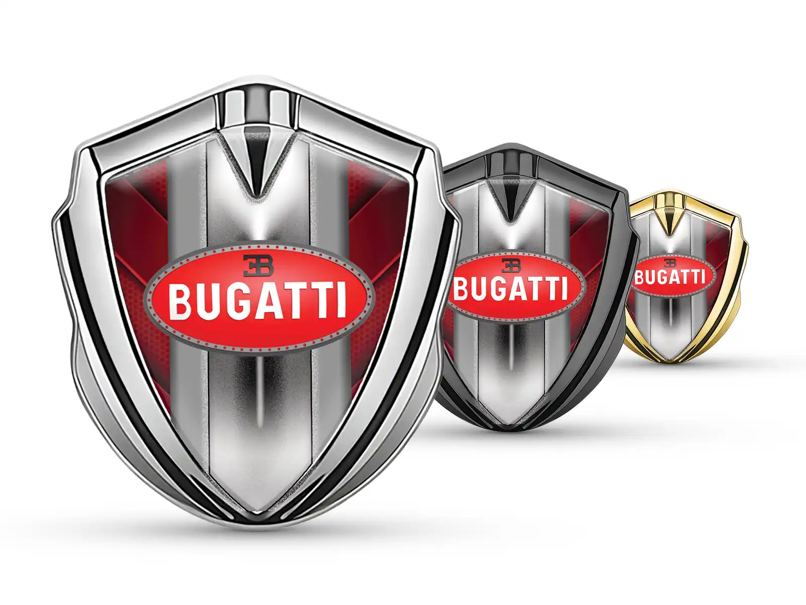 Bugatti Emblema Coche Insignia Minimal Esquema Universal Ajuste